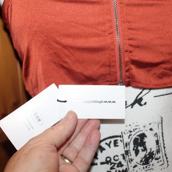 Cider NWT Zipper Corset with Tied Straps  Size S - Picture 9 of 9